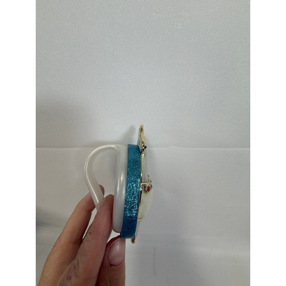 Bath & Body Works Sparkling Turquoise Llama Car Fragrance Holder RARE! - Picture 2 of 3